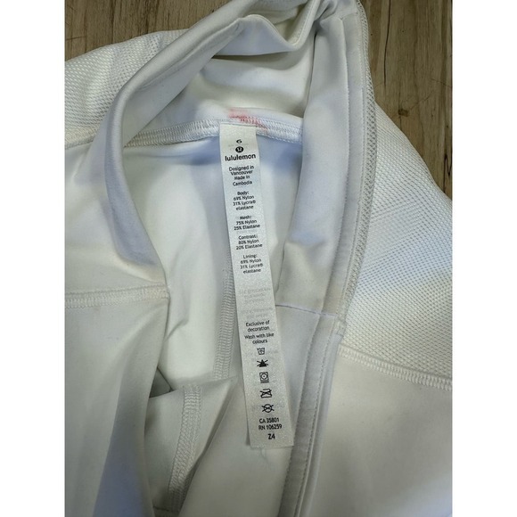 Lululemon clear the court white mesh leggings - Picture 5 of 9